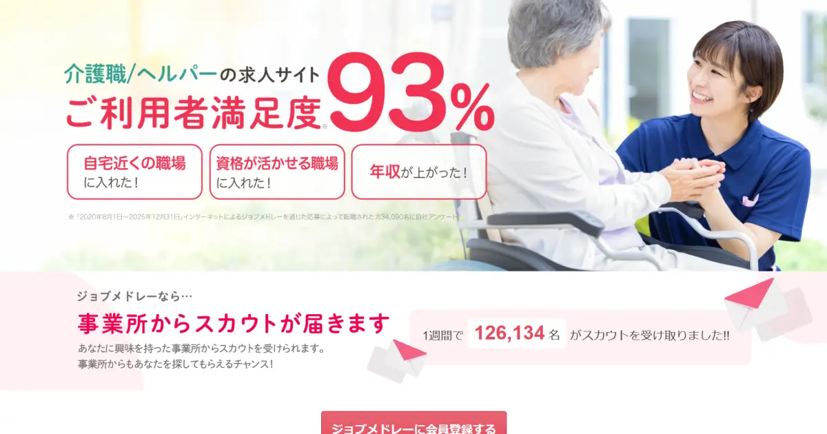ジョブメドレー介護